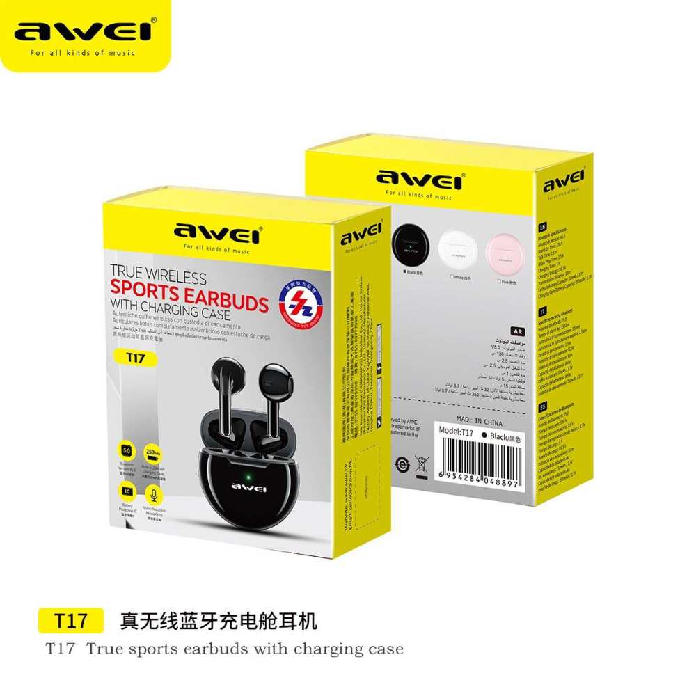 Awei T1 Pro TWS True Wireless Sports Earbuds
