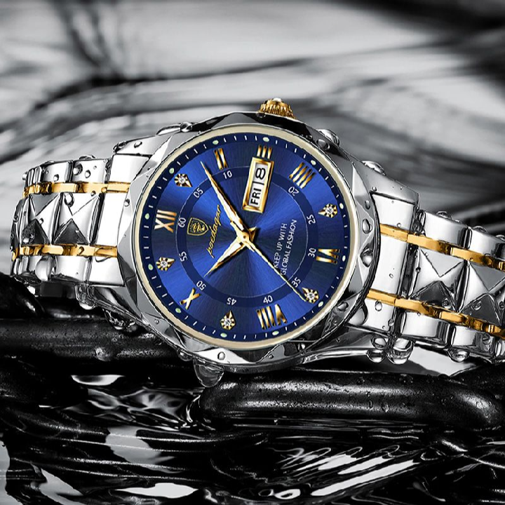 POEDAGAR 615 Quartz Stainless Steel Watch For Men