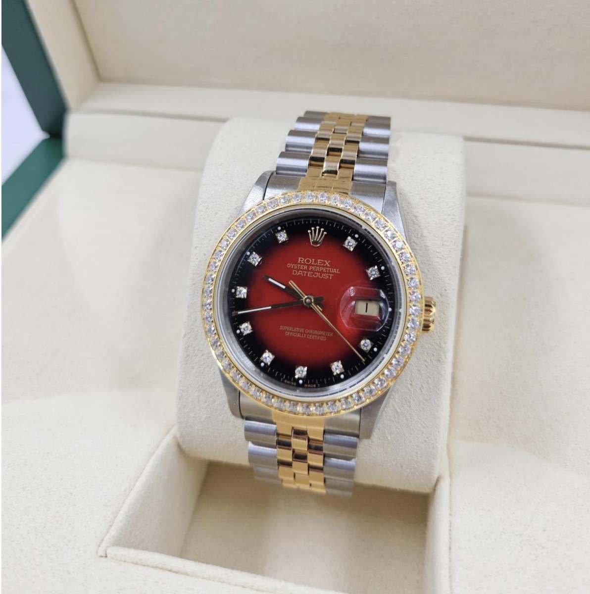 Rolex 16233 Luxury Premium Diamond Dial Steel Watch